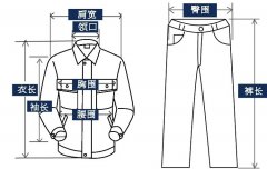 如何测量工作服尺码?