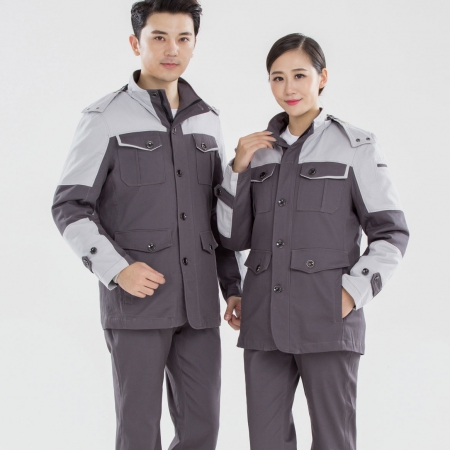 全棉冬装工作服定做图片