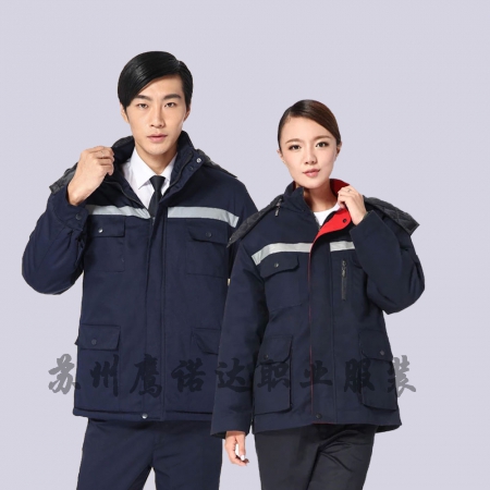 定制全棉冬装工作服款式图片